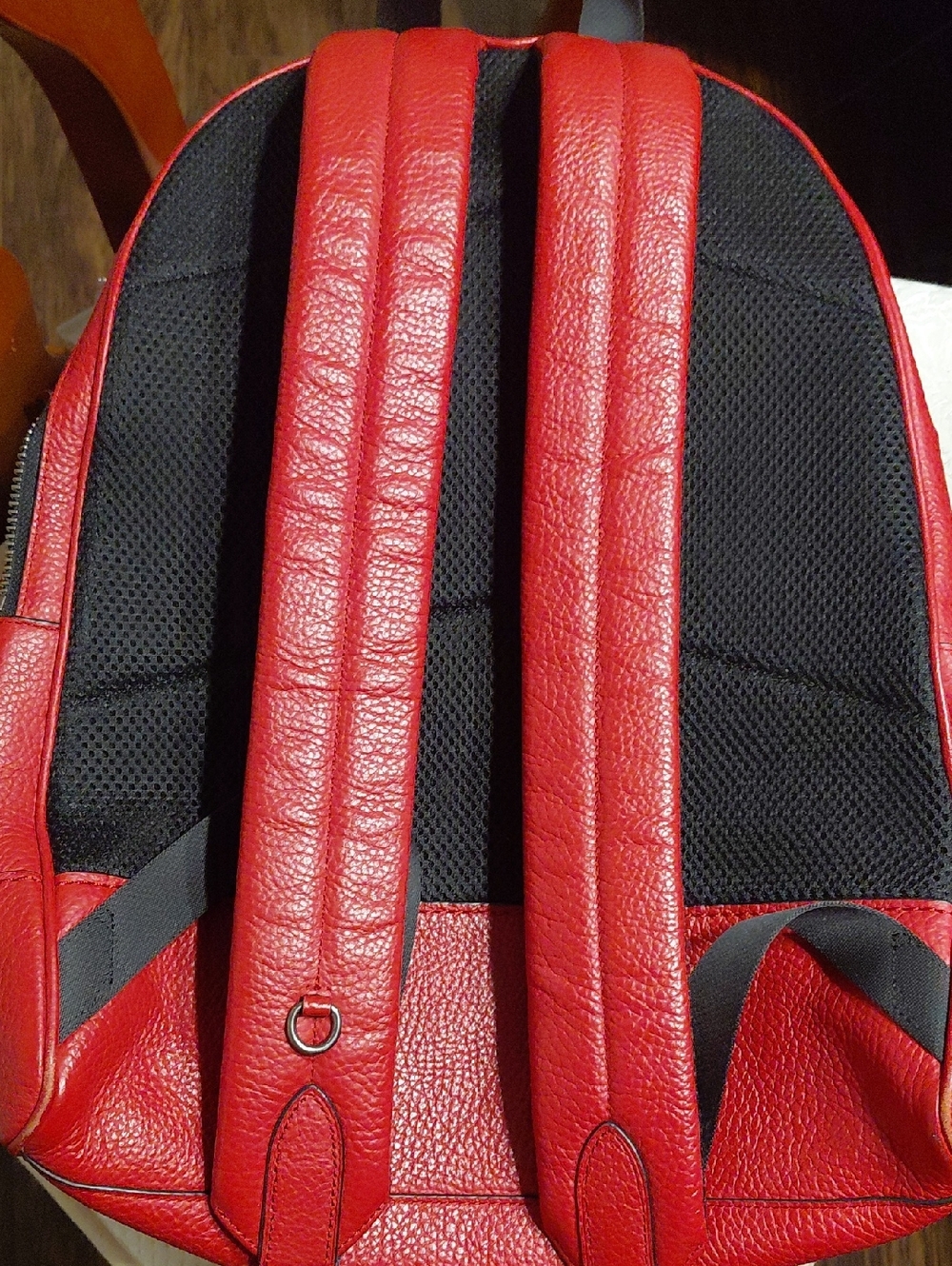 Coach Red Leather Backpack - Picture 2 of 4